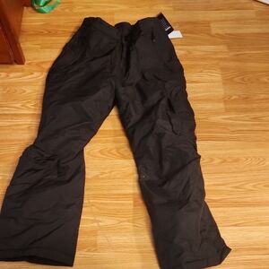 Essentials Black Snow Cargo Pants Women